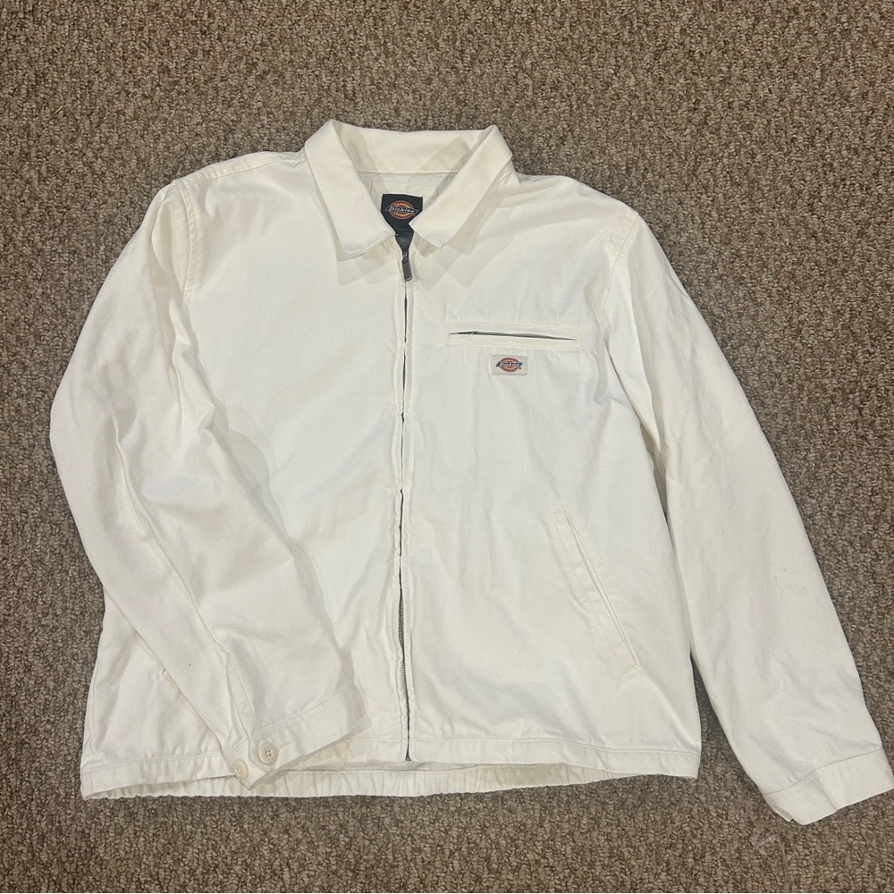 Dickies Unlined Duck Eisenhower Worker / Painter Jacket XL White TJR06 TJR06S2C
